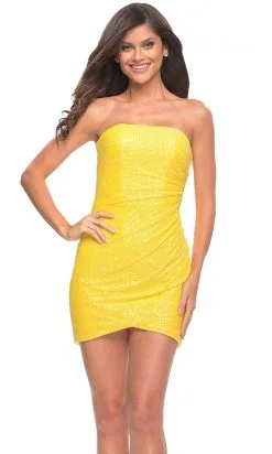 La Femme 30214 - Sequin Tulip Hem Homecoming Dress -Hot Sale WEDDING Store la femme 30214 sequin tulip hem homecoming dress special occasion dress 31022594818131