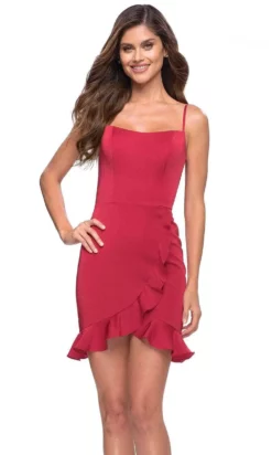 La Femme 30945 - Scoop Ruffled Sheath Cocktail Dress -Hot Sale WEDDING Store la femme 30945 scoop ruffled sheath cocktail dress homecoming dresses 31028104233043