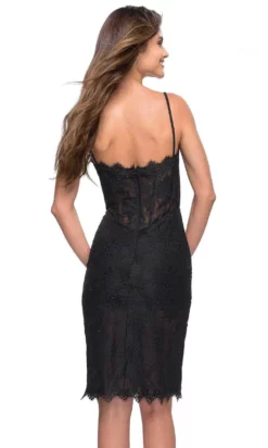 La Femme 30989 - Sheer Lace Cocktail Dress -Hot Sale WEDDING Store la femme 30989 sheer lace cocktail dress homecoming dresses 31029439823955