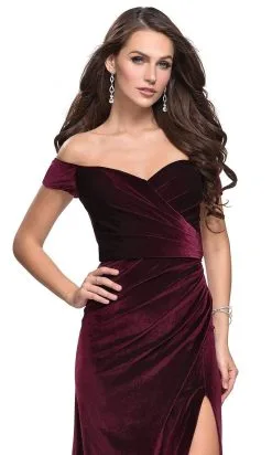 La Femme - Off-Shoulder Sheath Evening Gown With Slit 25213SC - 1 Pc Wine In Size 8 Available 6 La Femme - Off-Shoulder Sheath Evening Gown With Slit 25213SC - 1 Pc Wine In Size 8 Available -Hot Sale WEDDING Store la femme off shoulder sheath evening gown with slit 25213sc 1 pc wine in size 8 available ccsale 14585194479699