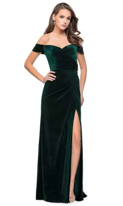 La Femme - Off-Shoulder Sheath Evening Gown With Slit 25213SC - 1 Pc Wine In Size 8 Available 7 La Femme - Off-Shoulder Sheath Evening Gown With Slit 25213SC - 1 Pc Wine In Size 8 Available -Hot Sale WEDDING Store la femme off shoulder sheath evening gown with slit 25213sc 1 pc wine in size 8 available ccsale 8 forest green 14585194446931