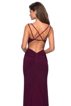 La Femme - Plunging Sweetheart Ruched High Slit Gown 27564SC - 1 Pc Dark Berry In Size 6 Available 9 La Femme - Plunging Sweetheart Ruched High Slit Gown 27564SC - 1 Pc Dark Berry In Size 6 Available -Hot Sale WEDDING Store la femme plunging sweetheart ruched high slit gown 27564sc 1 pc black in size 4 and 1 pc dark berry in size 6 available ccsale 14257808408659