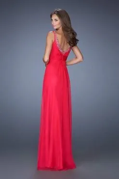 La Femme - Sleeveless Crystal-Trimmed Gown 19647 - 1 Pc Hot Fuchsia In Size 8 Available -Hot Sale WEDDING Store la femme sleeveless crystal trimmed gown 19647 1 pc hot fuchsia in size 8 available ccsale 7270901284947