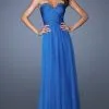 La Femme - Strapless Sweetheart Dress 19691 -1 Pc Sapphire Blue In Size 00 Available