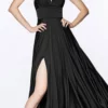 Ladivine 7469 Satin A-Line Dress