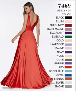 Ladivine 7469 Satin A-Line Dress -Hot Sale WEDDING Store ladivine 7469 satin a line dress bridesmaid dresses 31791715614803