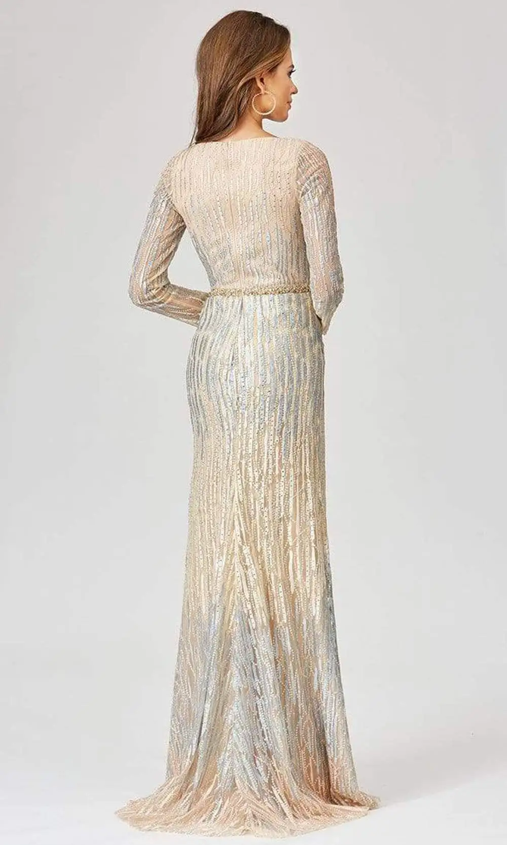 Lara Dresses - 29467 Rhinestone Ornate High Slit Sheath Gown 2 Lara Dresses - 29467 Rhinestone Ornate High Slit Sheath Gown - Image 2