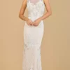 Lara Dresses 51136 - Queen Anne Neckline Bridal Gown