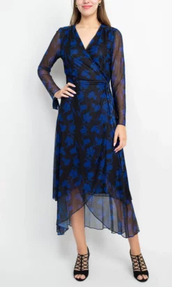 Laundry HU05D34 - High Low Print Long Dress -Hot Sale WEDDING Store laundry hu05d34 high low print long dress winter formals and balls 32277897904211