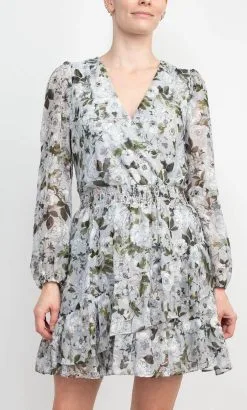 Laundry HU07D29 - Tiered Hem Floral Short Dress 7 Laundry HU07D29 - Tiered Hem Floral Short Dress -Hot Sale WEDDING Store laundry hu07d29 tiered hem floral short dress holiday dresses 32278723067987