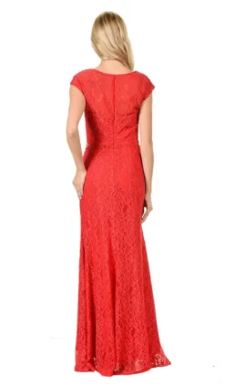 Lenovia - 5157 Cap Sleeve Draped Lace Long Sheath Dress 19 Lenovia - 5157 Cap Sleeve Draped Lace Long Sheath Dress -Hot Sale WEDDING Store lenovia 5157 cap sleeve draped lace long sheath dress bridesmaid dresses 28777416327251