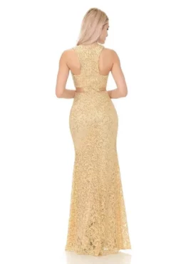 Lenovia - 5170 Lace Plunging V-Neck Evening Dress 43 Lenovia - 5170 Lace Plunging V-Neck Evening Dress -Hot Sale WEDDING Store lenovia 5170 lace plunging v neck evening dress evening dresses 14081866432595