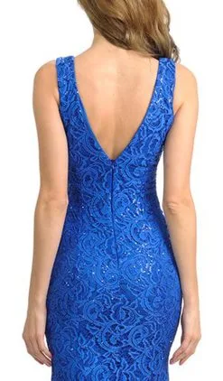 Lenovia - 5172 Sleeveless Glittering Lace Trumpet Gown -Hot Sale WEDDING Store lenovia 5172 sleeveless glittering lace trumpet gown special occasion dress 6205549346873