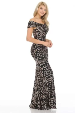Lenovia - 5210 Ruched Off Shoulder Sheer Paisley Sequin Evening Dress 13 Lenovia - 5210 Ruched Off Shoulder Sheer Paisley Sequin Evening Dress -Hot Sale WEDDING Store lenovia 5210 ruched off shoulder sheer paisley sequin evening dress evening dresses 28780361777235