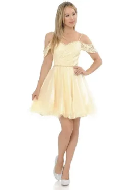 Lenovia - 8129 Bedazzled V-neck Tulle A-line Dress -Hot Sale WEDDING Store lenovia 8129 bedazzled v neck tulle a line dress bridesmaid dresses xs champagne 28778156294227