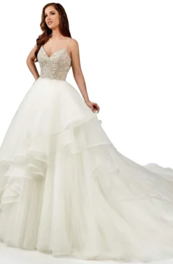 Lo'Adoro Bridal By Rachel Allan - M747 Crystal Beaded Sweetheart Ballgown