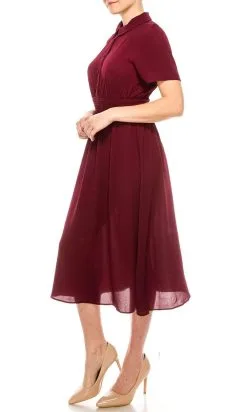 London Times - T5418M Collared Modest Flowy Midi Dress 6 London Times - T5418M Collared Modest Flowy Midi Dress -Hot Sale WEDDING Store london times t5418m collared modest flowy midi dress wedding guest 28807118159955