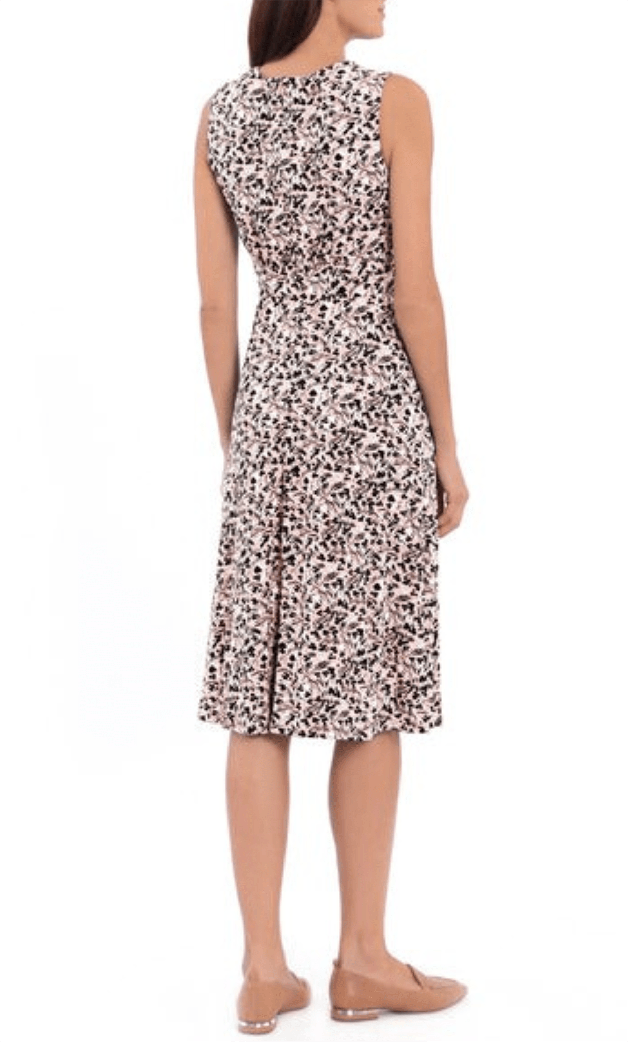 London Times T5758M - Sleeveless Floral Print Midi Dress 2 London Times T5758M - Sleeveless Floral Print Midi Dress - Image 2