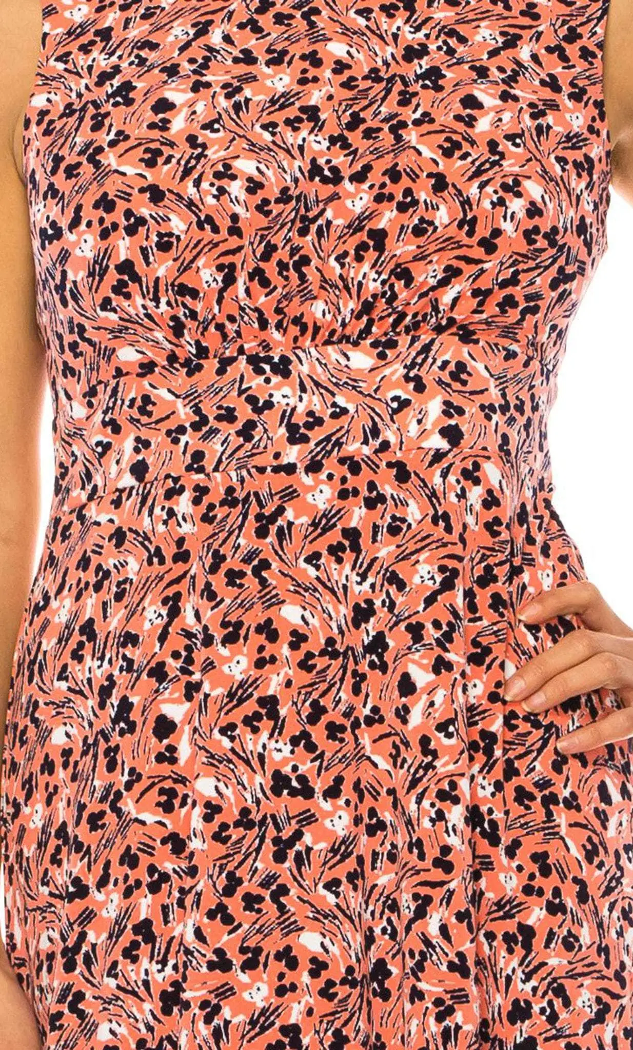 London Times T5758M - Sleeveless Floral Print Midi Dress 10 London Times T5758M - Sleeveless Floral Print Midi Dress - Image 10