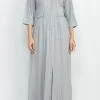 London Times T5856M - Modest Soft Fabric A-line Dress