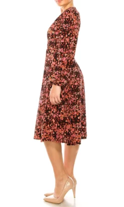 London Times T5953M - Floral Printed Midi Dress -Hot Sale WEDDING Store london times t5953m floral printed midi dress special occasion dress 32270550859859