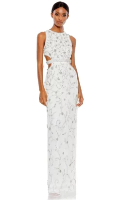 Mac Duggal 10873 - High Neck Sleeveless Prom Dress