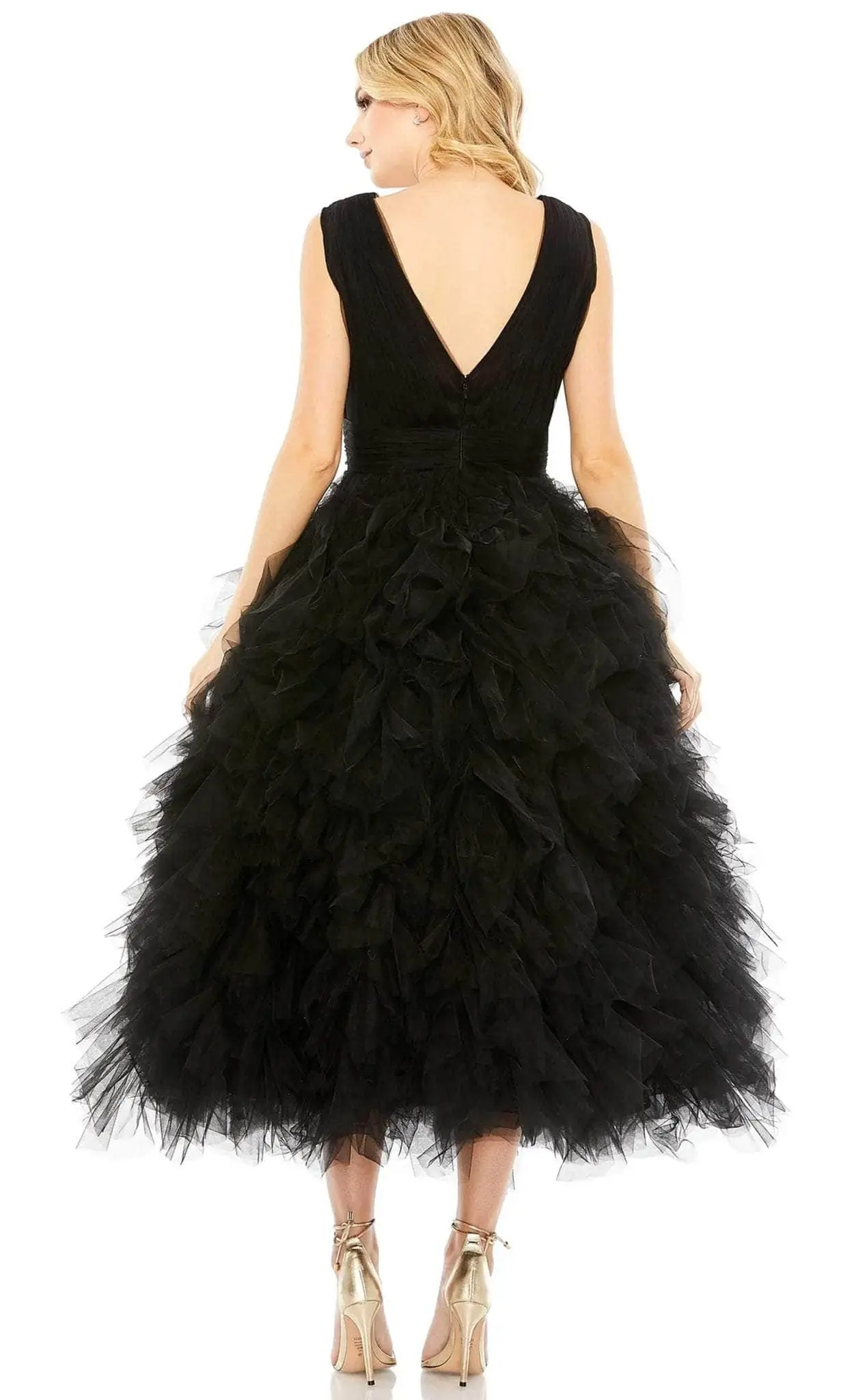 Mac Duggal 20411 - V-Neck Ruffled Prom Dress 2 Mac Duggal 20411 - V-Neck Ruffled Prom Dress - Image 2