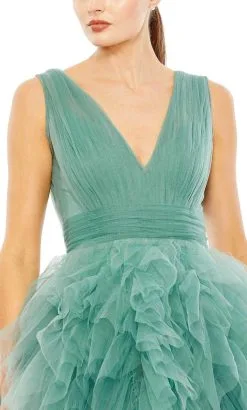 Mac Duggal 20411 - V-Neck Ruffled Prom Dress 11 Mac Duggal 20411 - V-Neck Ruffled Prom Dress -Hot Sale WEDDING Store mac duggal 20411 v neck ruffled prom dress holiday dresses 31802103103571