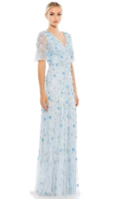 Mac Duggal 35110 - Short Sleeve Floral Embellished Dress 6 Mac Duggal 35110 - Short Sleeve Floral Embellished Dress -Hot Sale WEDDING Store mac duggal 35110 short sleeve floral embellished dress formal gowns 31848285896787