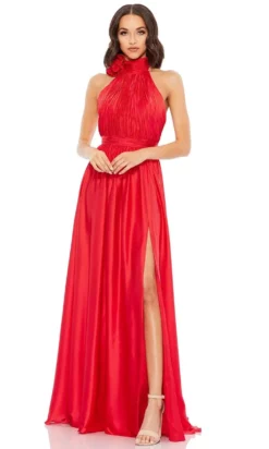 Mac Duggal - 49333 High Halter A-Line Gown -Hot Sale WEDDING Store mac duggal 49333 high halter a line gown evening dresses 0 cherry 15730362286163