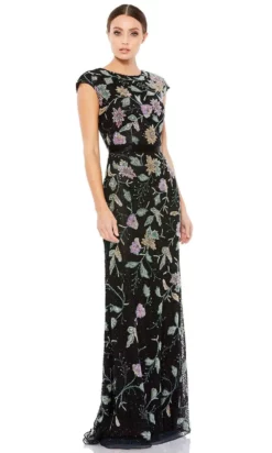 Mac Duggal - 5229 Multicolored Embellished Sheath Dress -Hot Sale WEDDING Store mac duggal 5229 multicolored embellished sheath dress evening dresses 0 black multi 15730559647827