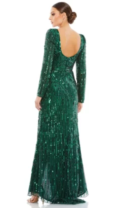 Mac Duggal 5379 - Long Sleeve Sequin Evening Gown -Hot Sale WEDDING Store mac duggal 5379 long sleeve sequin evening gown special occasion dress 32195852533843