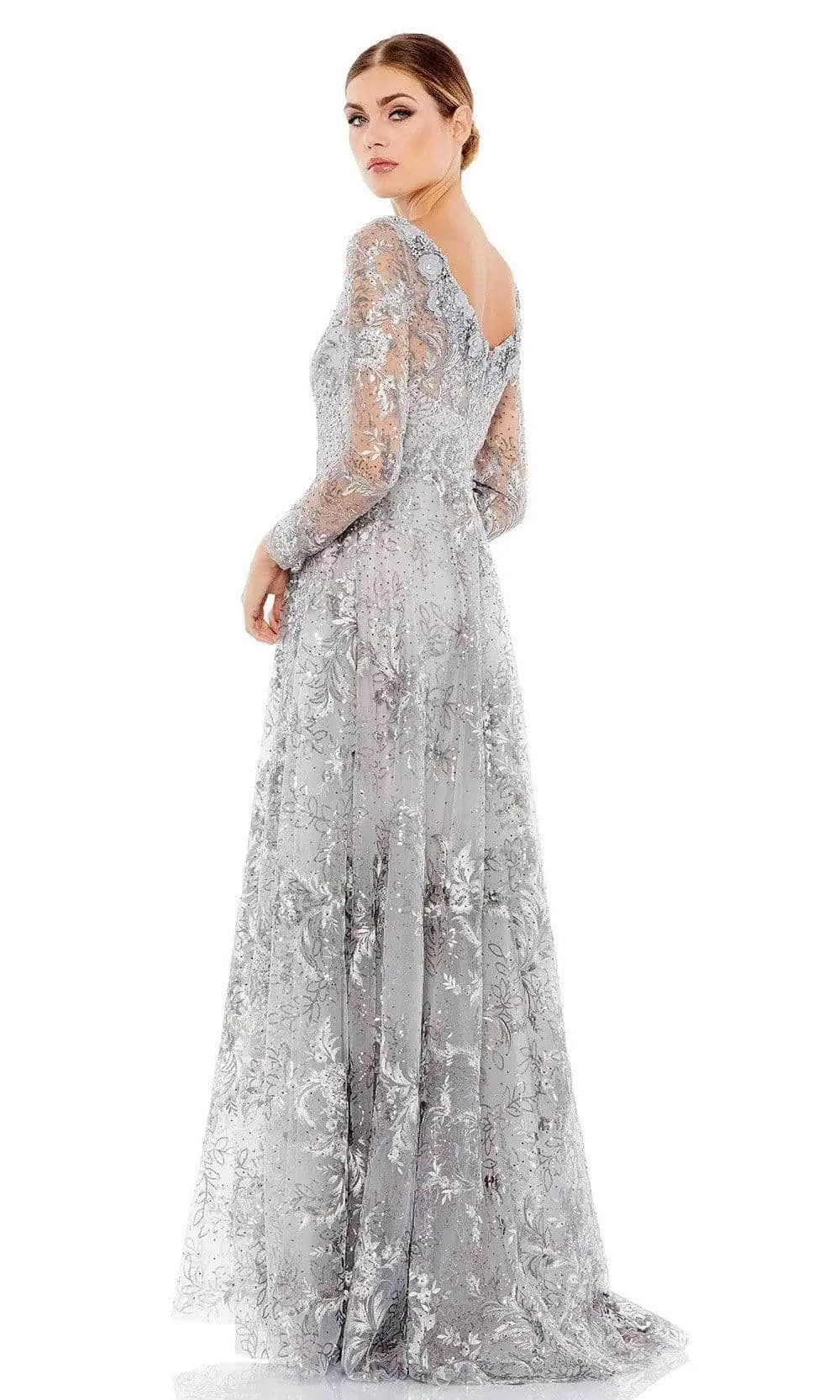 Mac Duggal - 67498 Floral Embroidered Gown 2 Mac Duggal - 67498 Floral Embroidered Gown - Image 2