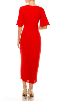 Maggy London G4077M - V-Neck Tea Length Formal Dress -Hot Sale WEDDING Store maggy london g4077m v neck tea length formal dress special occasion dress 32265997156435