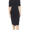 Maggy London - GSN13M Knee Length Draped Sheath Dress