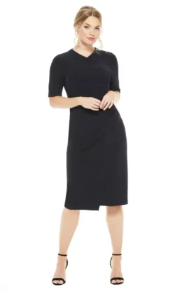 Maggy London - GSN13M Knee Length Draped Sheath Dress 9 Maggy London - GSN13M Knee Length Draped Sheath Dress -Hot Sale WEDDING Store maggy london gsn13m knee length draped sheath dress cocktail dresses 14752536395859