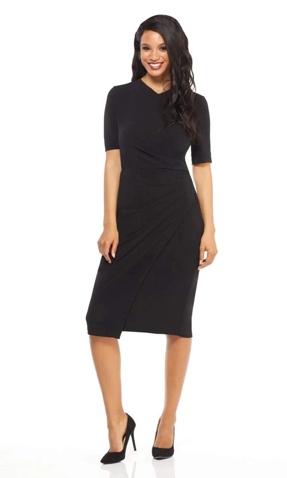 Maggy London - GSN13M Knee Length Draped Sheath Dress 7 Maggy London - GSN13M Knee Length Draped Sheath Dress - Image 7