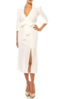 Maison Tara 91778M - Collared V-Neck Formal Dress -Hot Sale WEDDING Store maison tara 91778m collared v neck formal dress special occasion dress 0 ivory 32266210443347