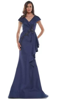 Marsoni By Colors - Cap Sleeves Pleated Front Mermaid Gown MV1086 - 1 Pc Navy In Size 10 Available 6 Marsoni By Colors - Cap Sleeves Pleated Front Mermaid Gown MV1086 - 1 Pc Navy In Size 10 Available -Hot Sale WEDDING Store marsoni by colors cap sleeves pleated front mermaid gown mv1086 1 pc navy in size 10 available ccsale 10 navy 30326302244947