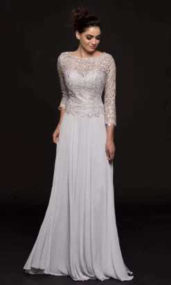 Marsoni By Colors - Embroidered Quarter Length Sleeves Dress M223