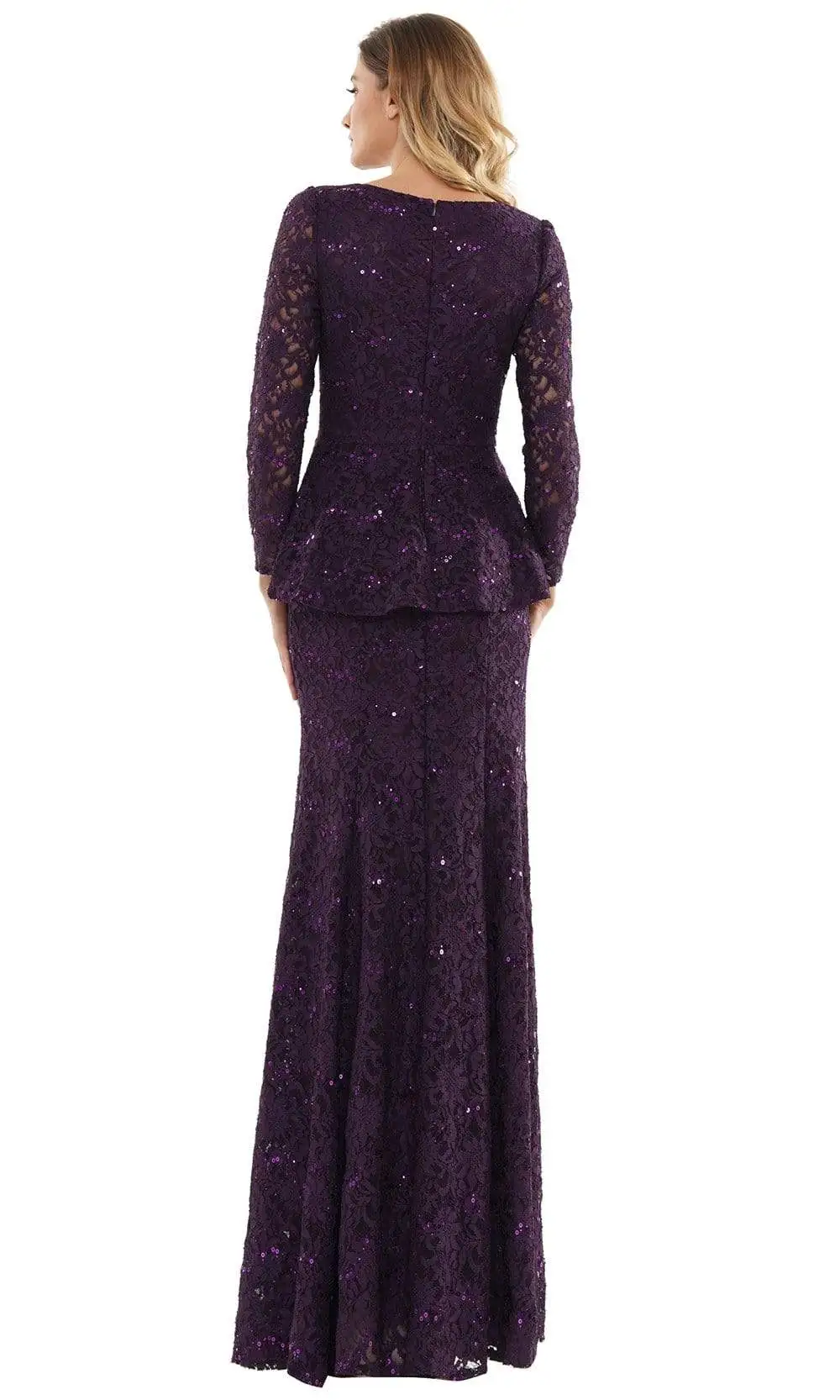 Marsoni By Colors - M306 V-Neck Trumpet Evening Dress 4 Marsoni By Colors - M306 V-Neck Trumpet Evening Dress - Image 4