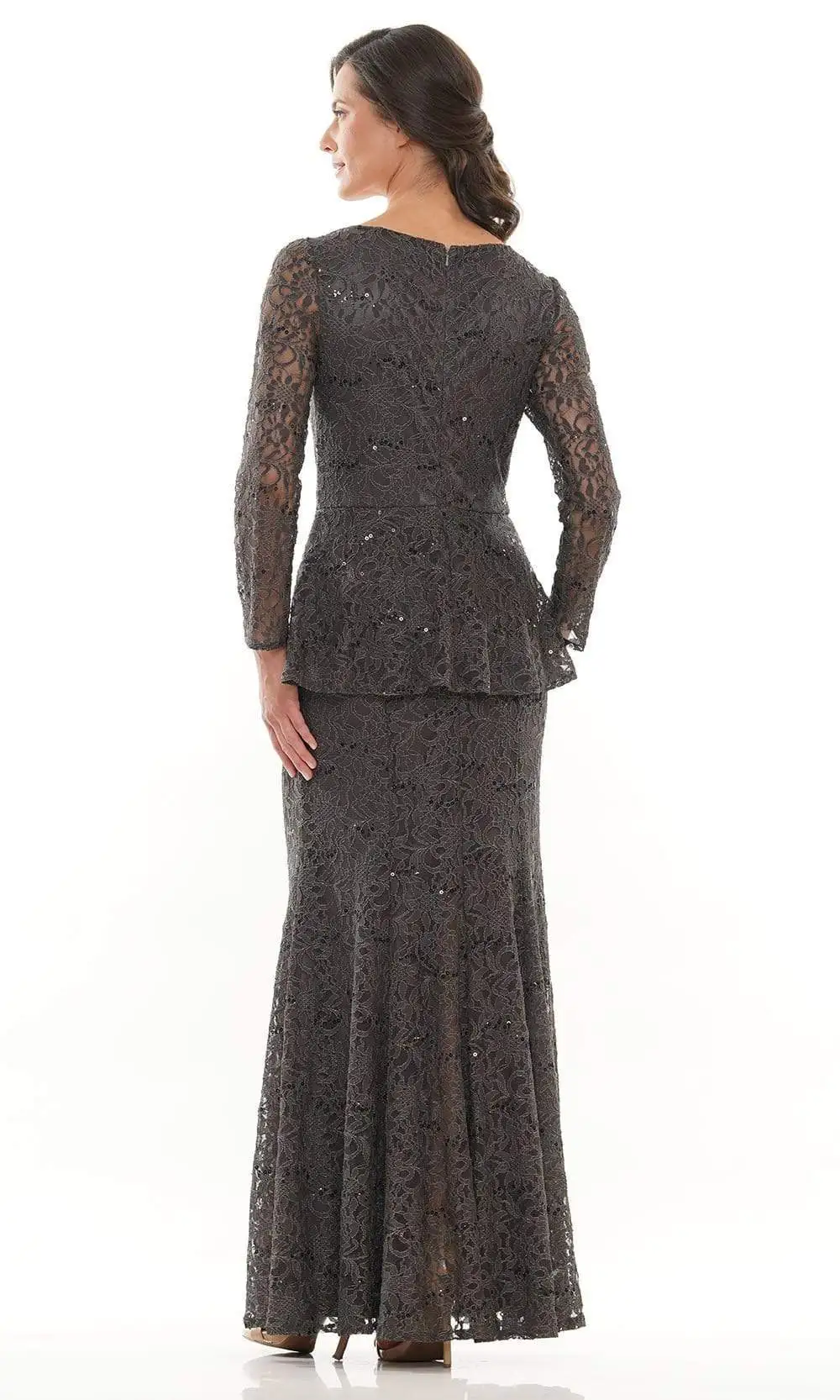 Marsoni By Colors - M306 V-Neck Trumpet Evening Dress 2 Marsoni By Colors - M306 V-Neck Trumpet Evening Dress - Image 2