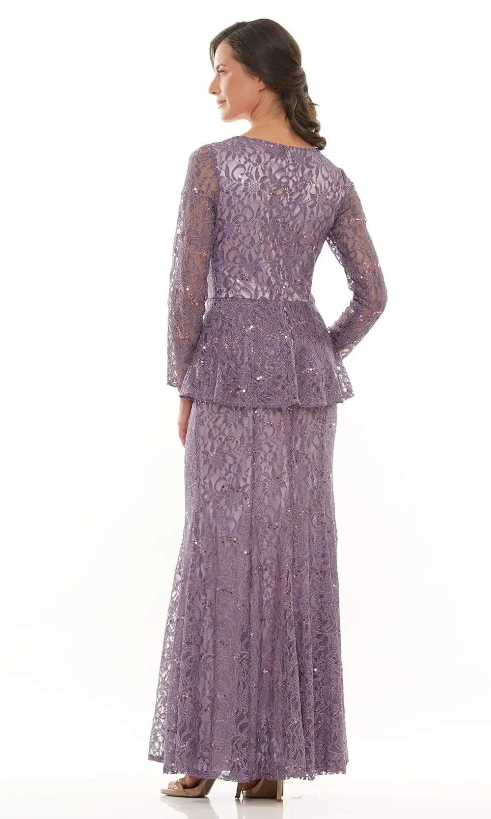 Marsoni By Colors - M306 V-Neck Trumpet Evening Dress 6 Marsoni By Colors - M306 V-Neck Trumpet Evening Dress - Image 6