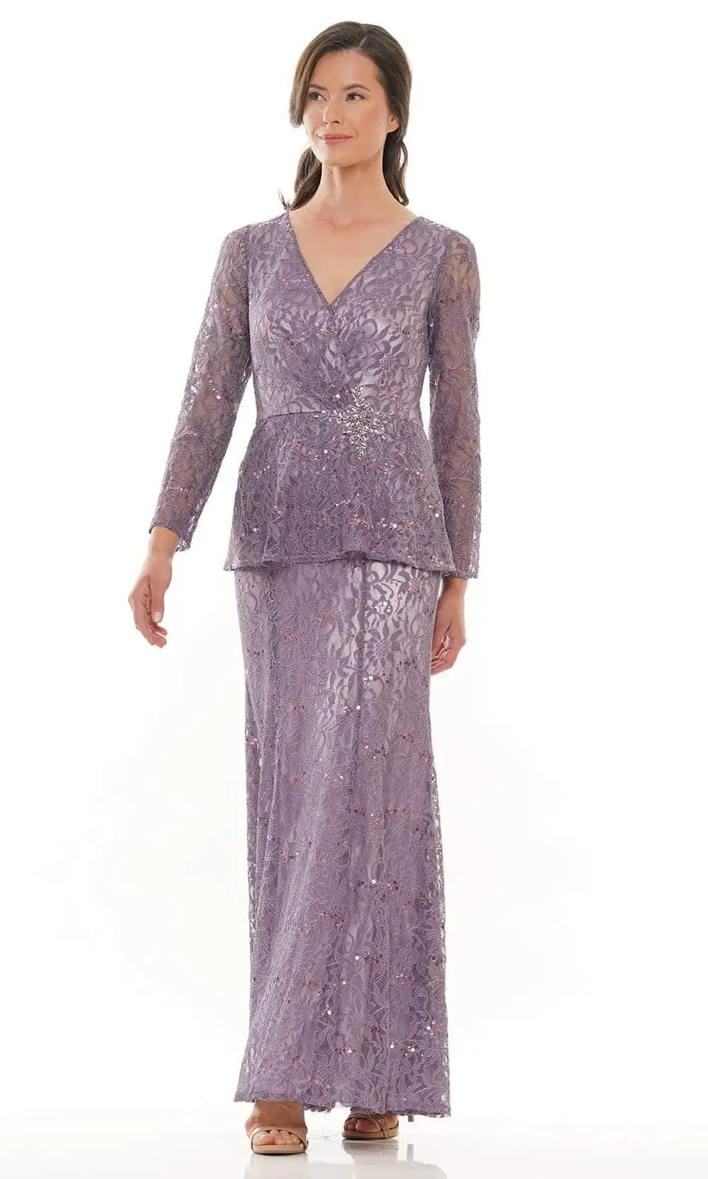 Marsoni By Colors - M306 V-Neck Trumpet Evening Dress 5 Marsoni By Colors - M306 V-Neck Trumpet Evening Dress - Image 5