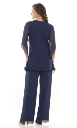 Marsoni By Colors - M308 V-Neck Half Sleeves Pantsuit -Hot Sale WEDDING Store marsoni by colors m308 v neck half sleeves pantsuit mother of the bride dresses 28651071242323