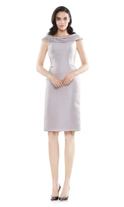 Marsoni By Colors - MV1058 Beaded Adorned Neckline Sheath Satin Dress 12 Marsoni By Colors - MV1058 Beaded Adorned Neckline Sheath Satin Dress -Hot Sale WEDDING Store marsoni by colors mv1058 beaded adorned neckline sheath satin dress mother of the bride dresses 4 taupe 27949781221459