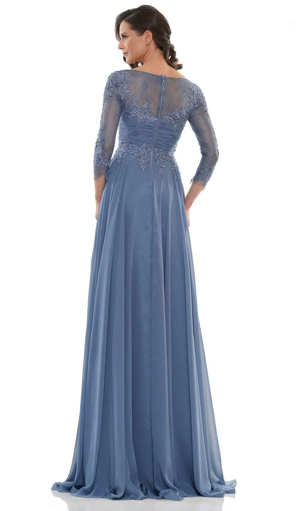 Marsoni By Colors - MV1125 V-Neck A-Line Evening Dress 6 Marsoni By Colors - MV1125 V-Neck A-Line Evening Dress - Image 6