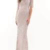 Marsoni By Colors MV1209 - Beaded Mesh Formal Dress