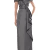 Marsoni By Colors - Ruffle Sheath Evening Dress MV1087