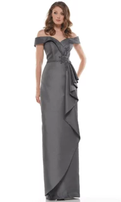 Marsoni By Colors - Ruffle Sheath Evening Dress MV1087